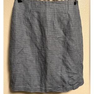 Women's Blue & Black Houndstooth Pencil Skirt - size 11